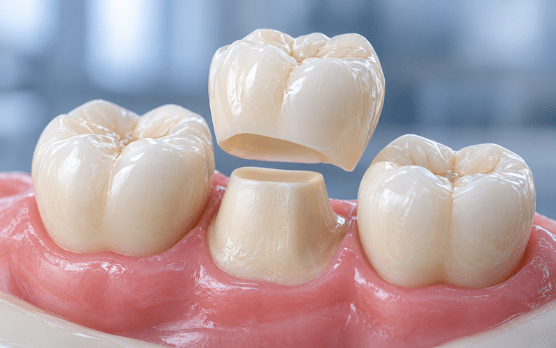 Custom dental crowns and prosthodontic restorations
